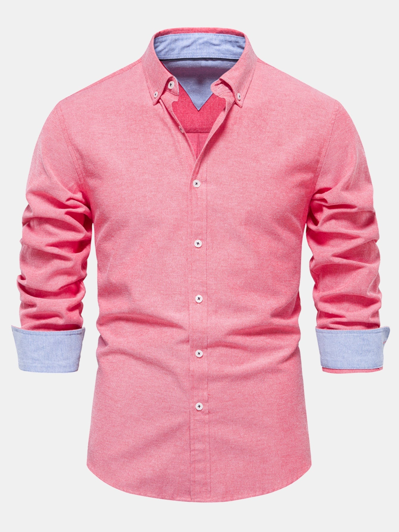 Long Sleeve Button Up Oxford Shirt