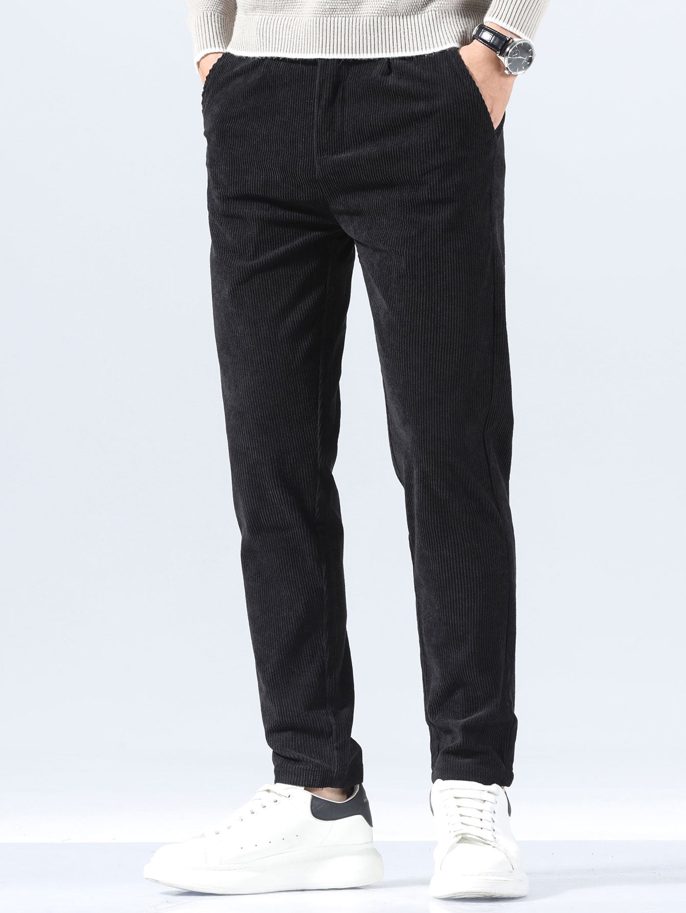 Slim Fit Corduroy Trousers