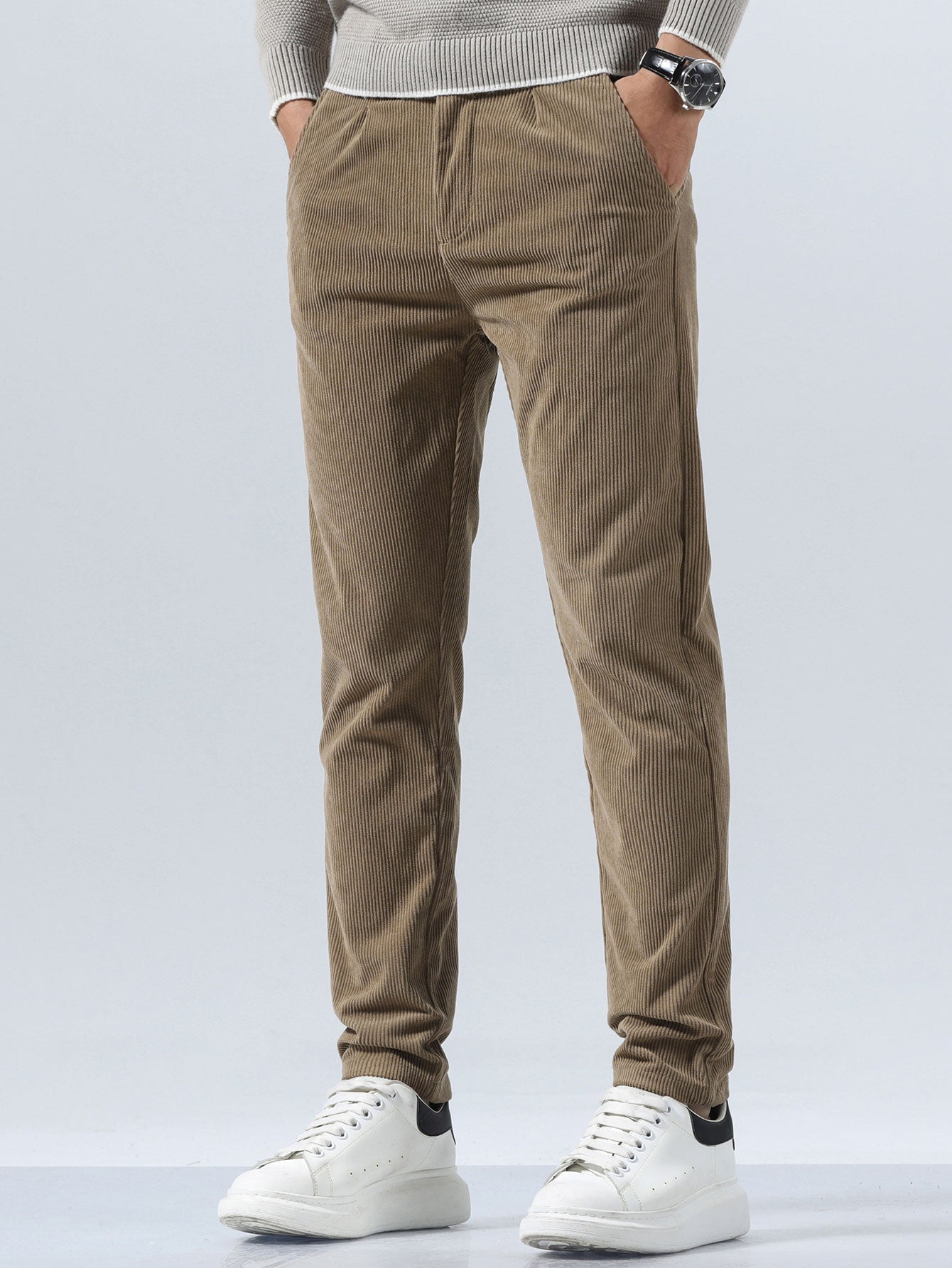 Slim Fit Corduroy Trousers