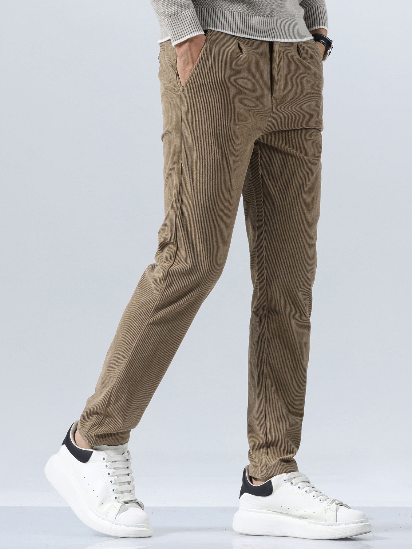 Slim Fit Corduroy Trousers