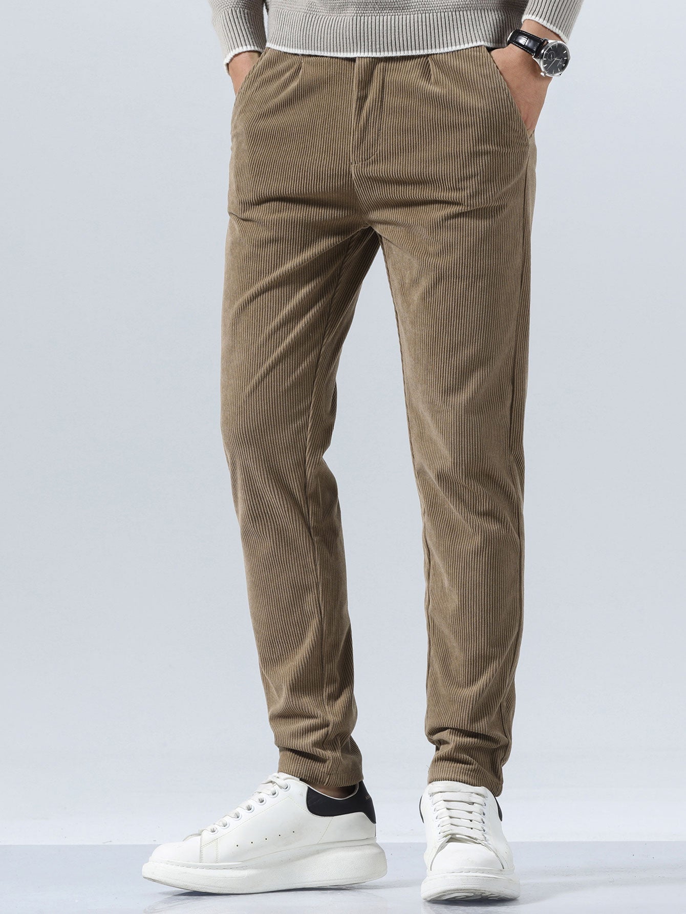 Slim Fit Corduroy Trousers