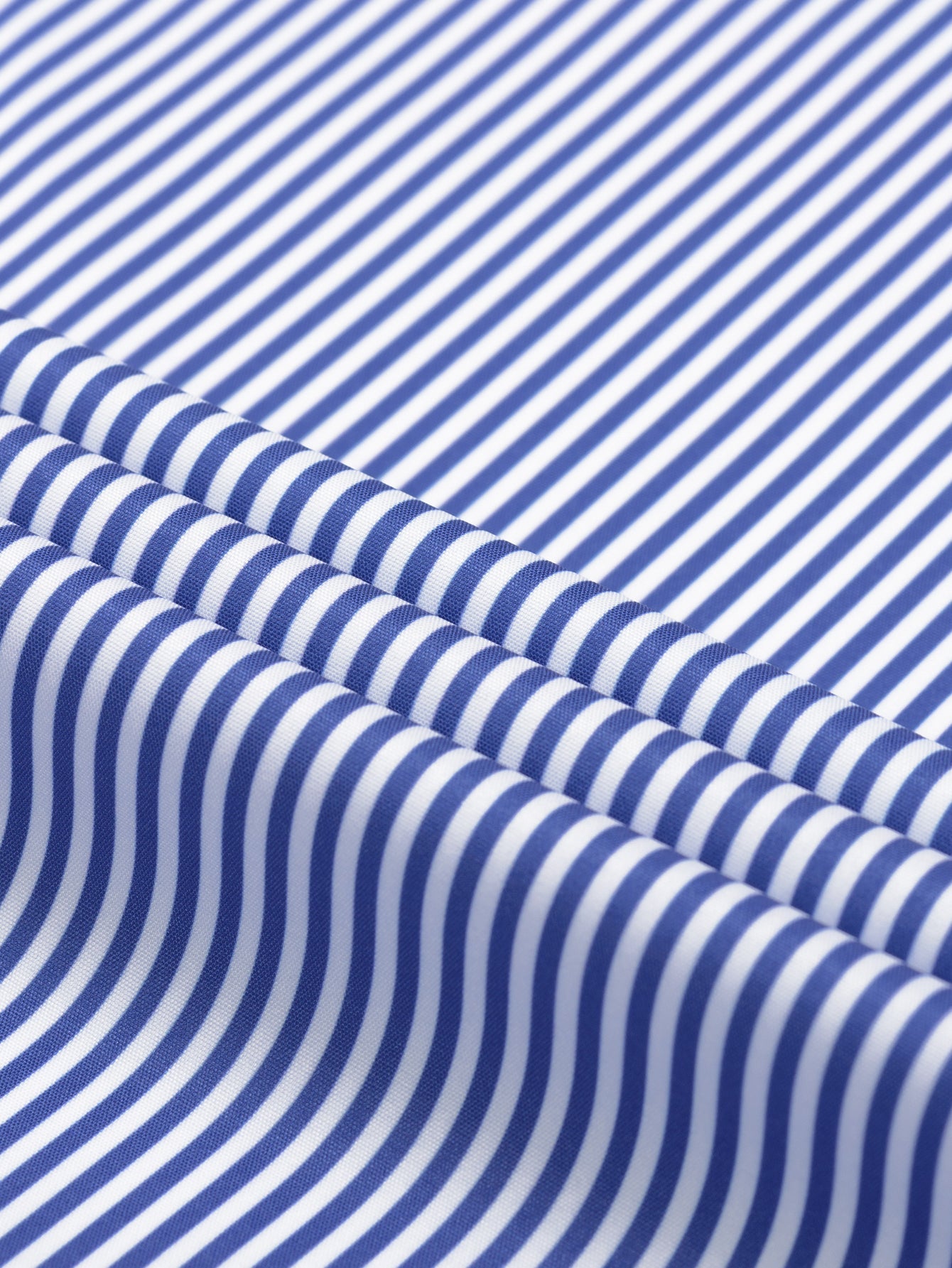 Long Sleeve Stripe Button Up Shirt & Elastic Waist Straight Leg Trousers