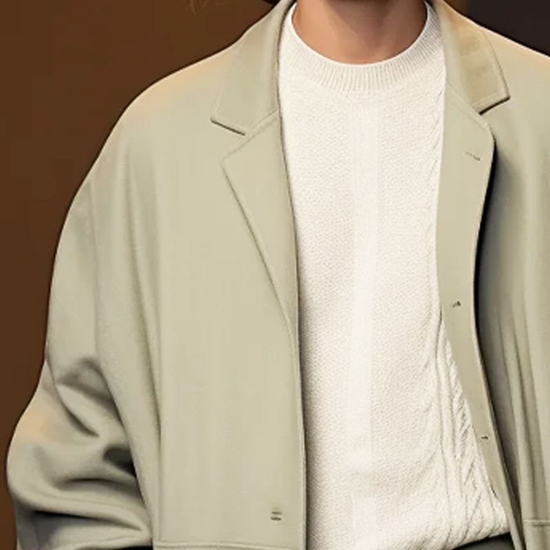 Men's  Casual Cotton Button Knee-Length Coat MTA0813H5U