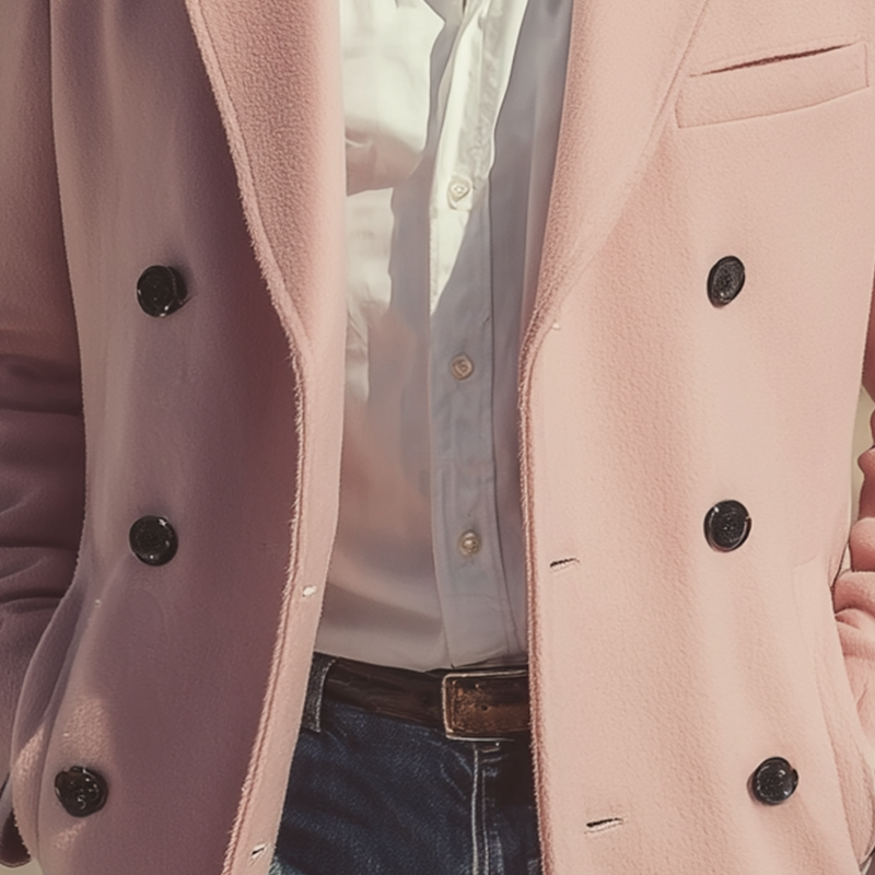 Men's Autumn And Winter Fashionable Simple Long Faux Wool Coat MTA1110I9P