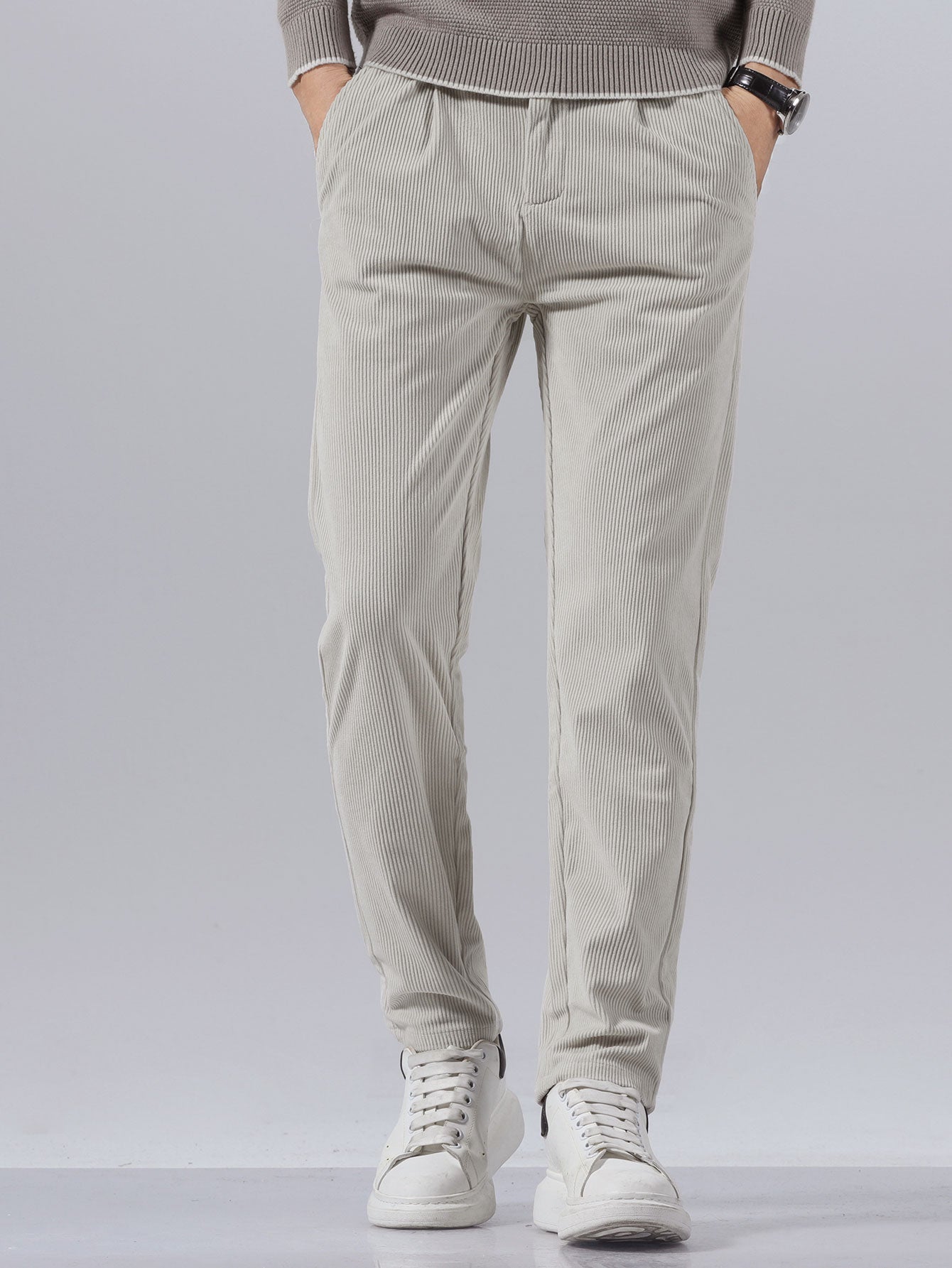 Slim Fit Corduroy Trousers