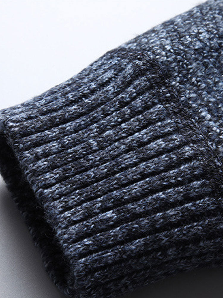 Baseball Collar Zip Up Jumper