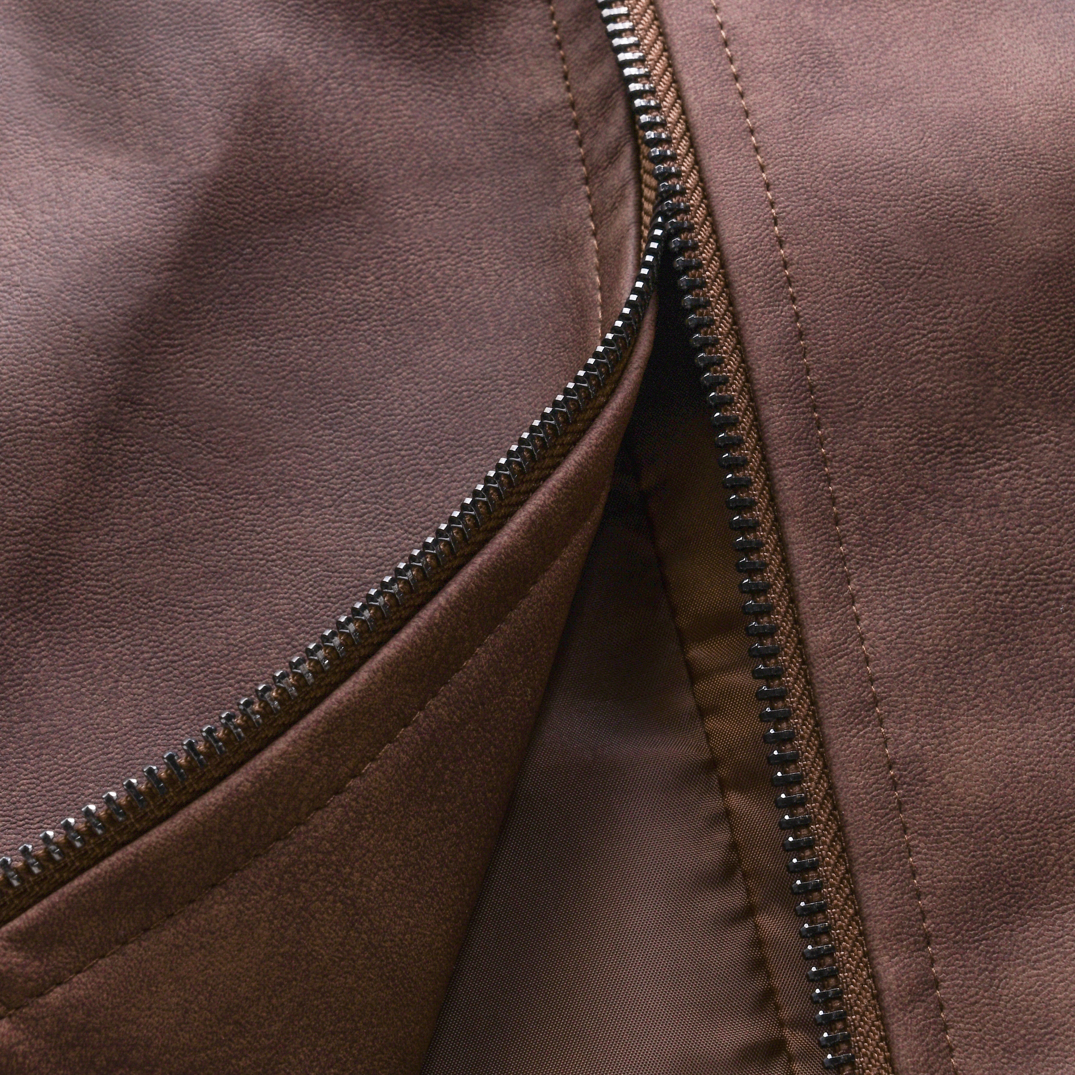 【24-hour shipping out】Mens Classic Fashion Zipper PU Leather Jacket 98679789U