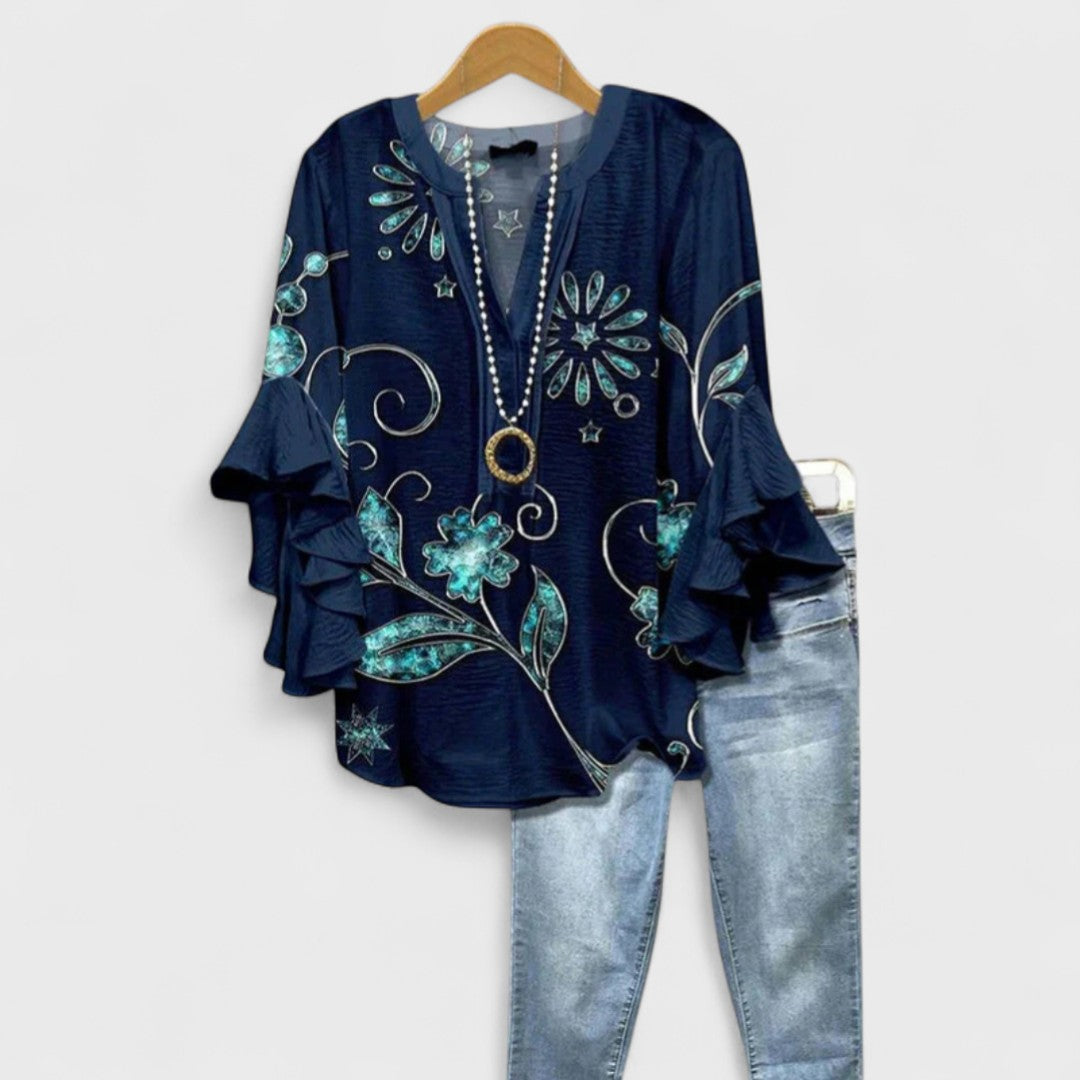 Erin™ | Elegant Floral Blouse