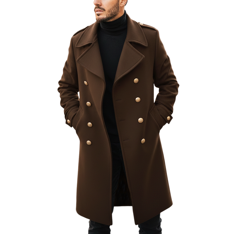 Men's Classic Business Double-breasted Coat MTA1932I8U