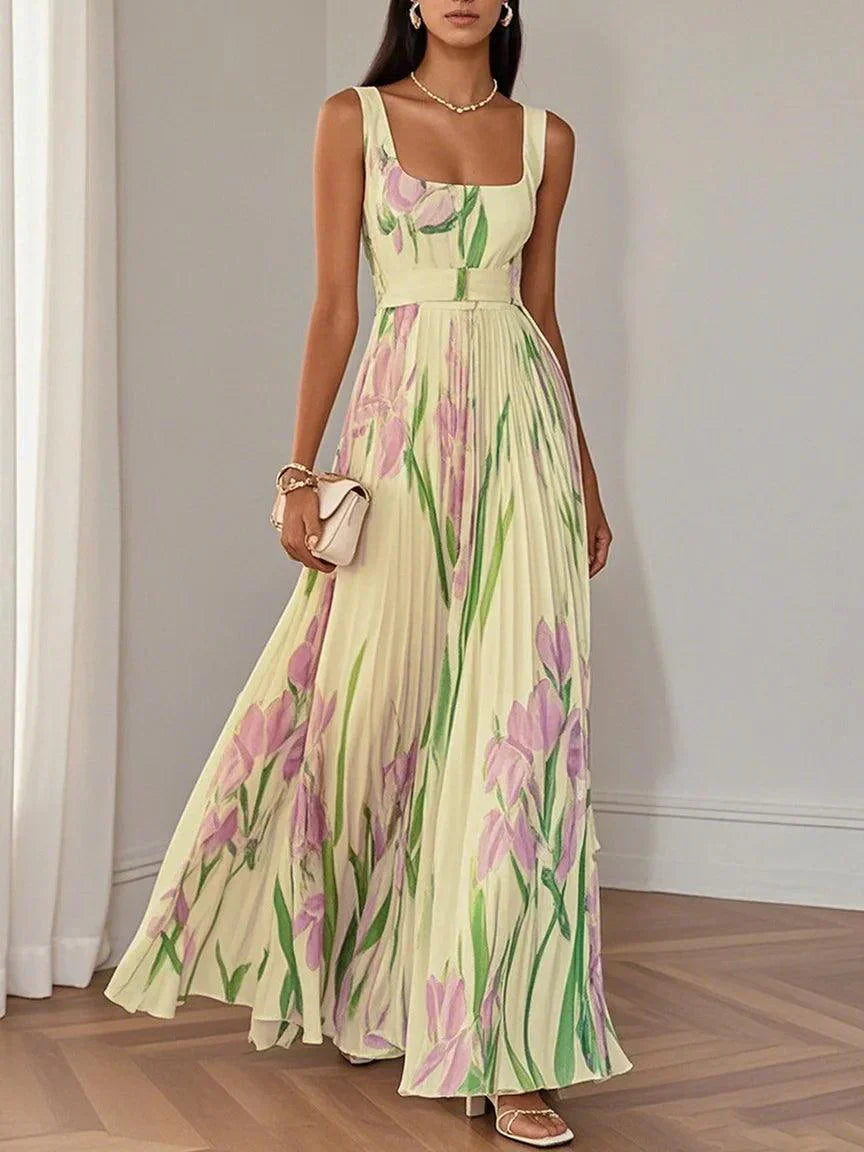 Revina™ Elegant Floral Maxi Dress