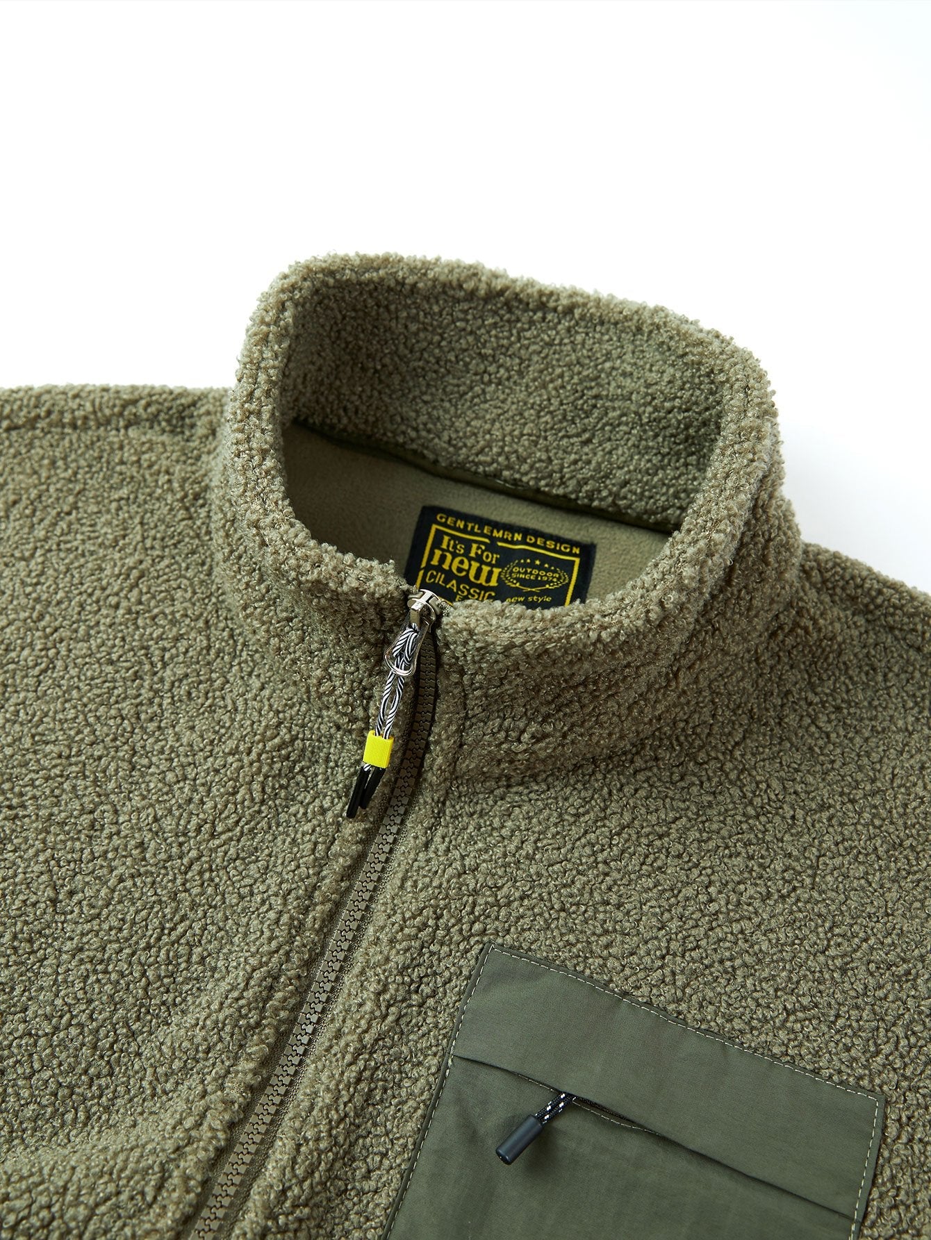 Teddy Fleece Zip Up Coat