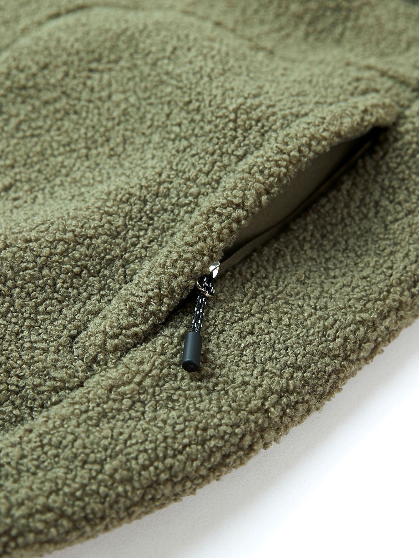 Teddy Fleece Zip Up Coat