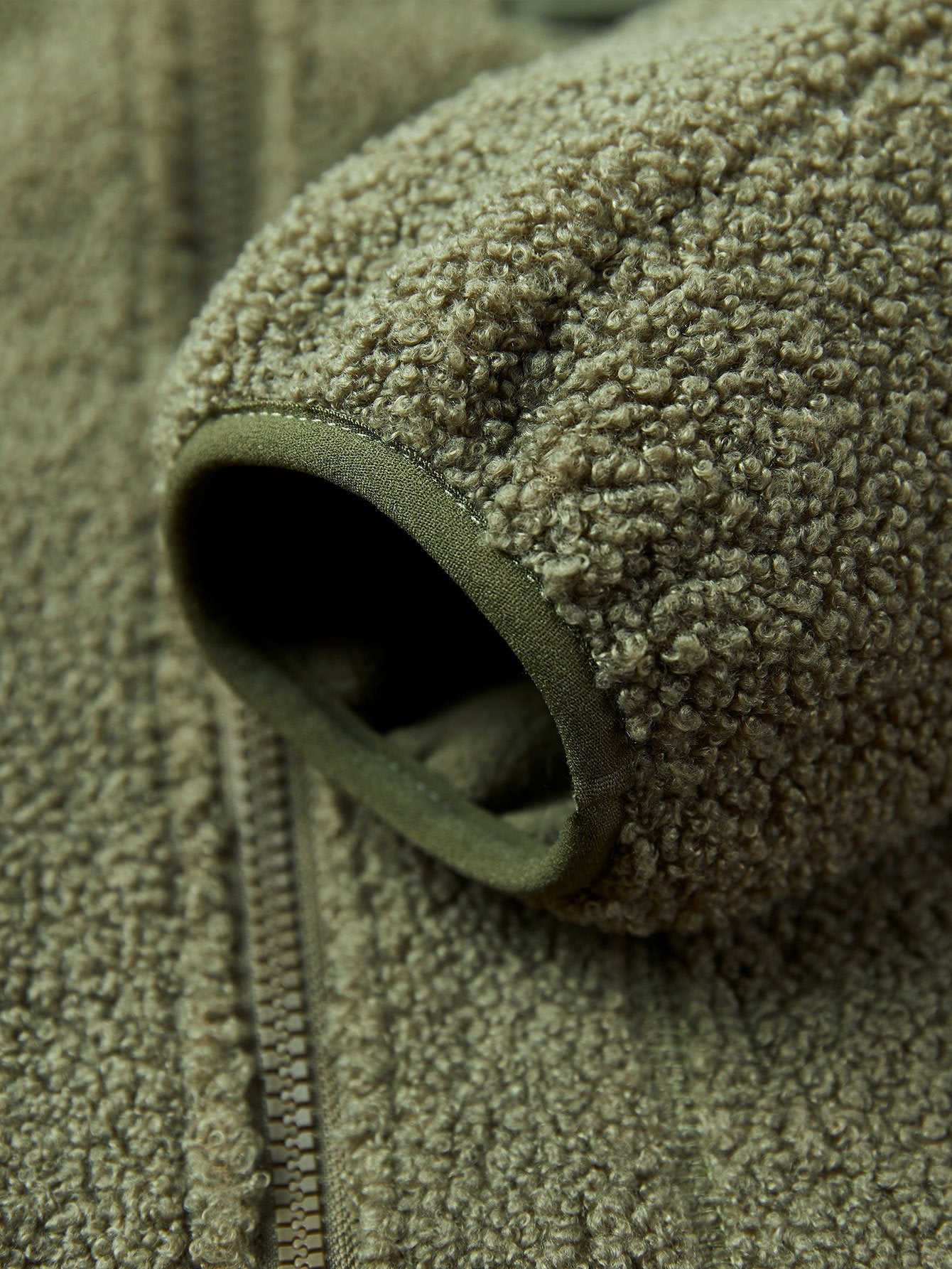 Teddy Fleece Zip Up Coat
