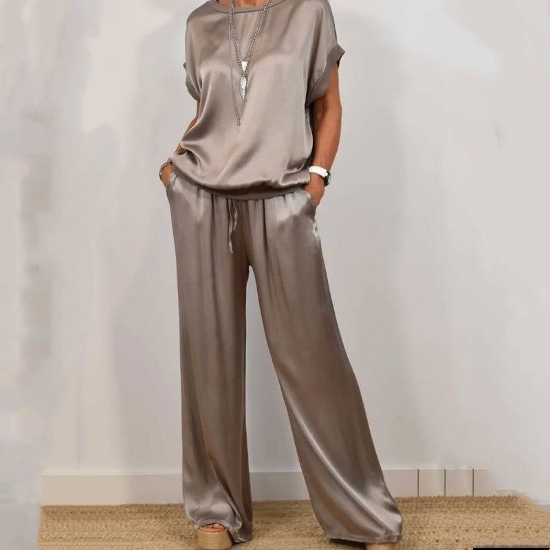 Oceane™ Elegant Loose Shirt Pants Set