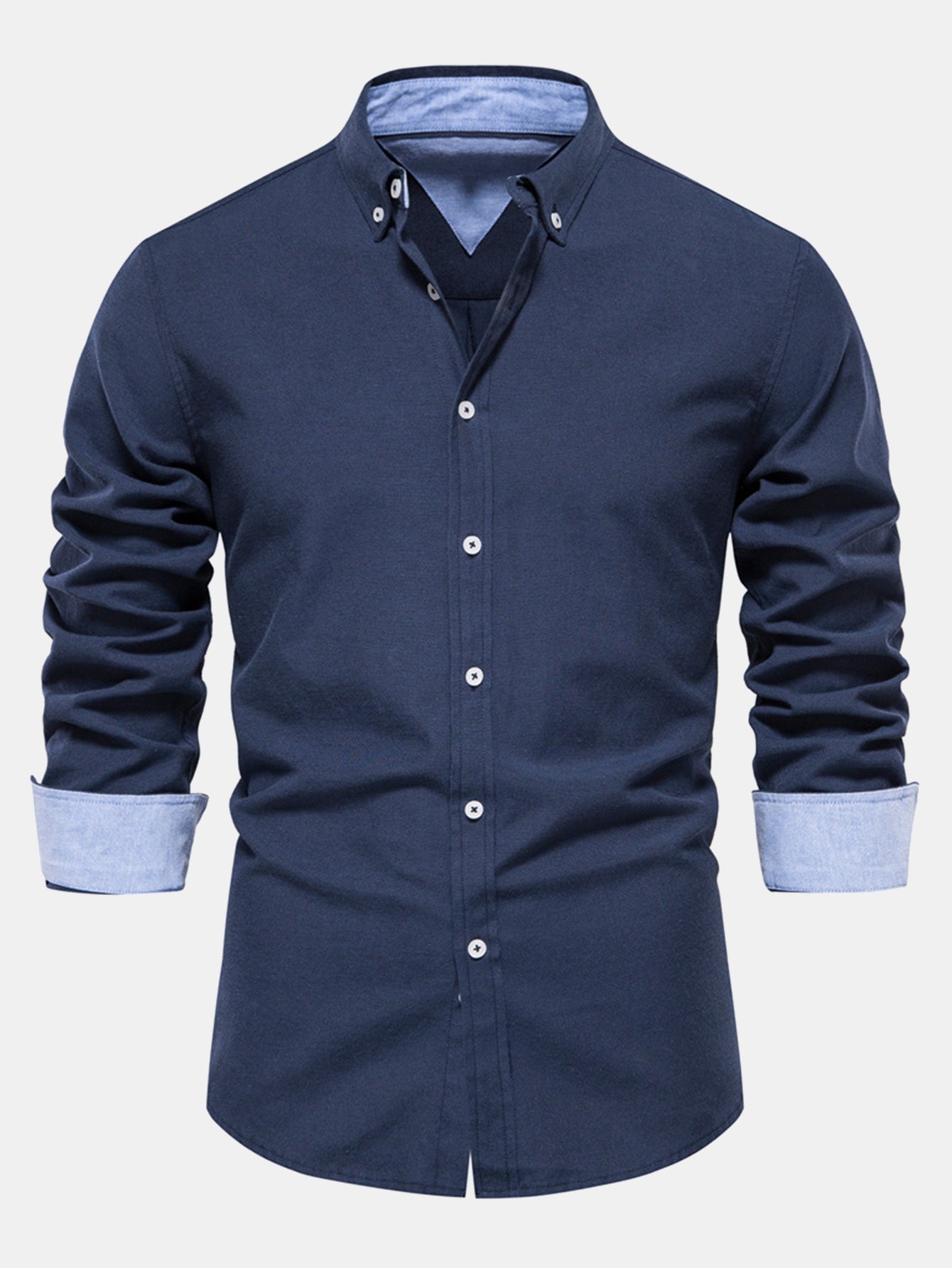 Long Sleeve Button Up Oxford Shirt
