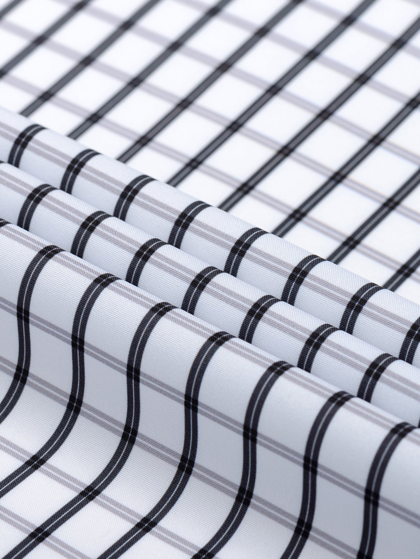 Long Sleeve Plaid Button Up Shirt & Elastic Waist Straight Leg Trousers