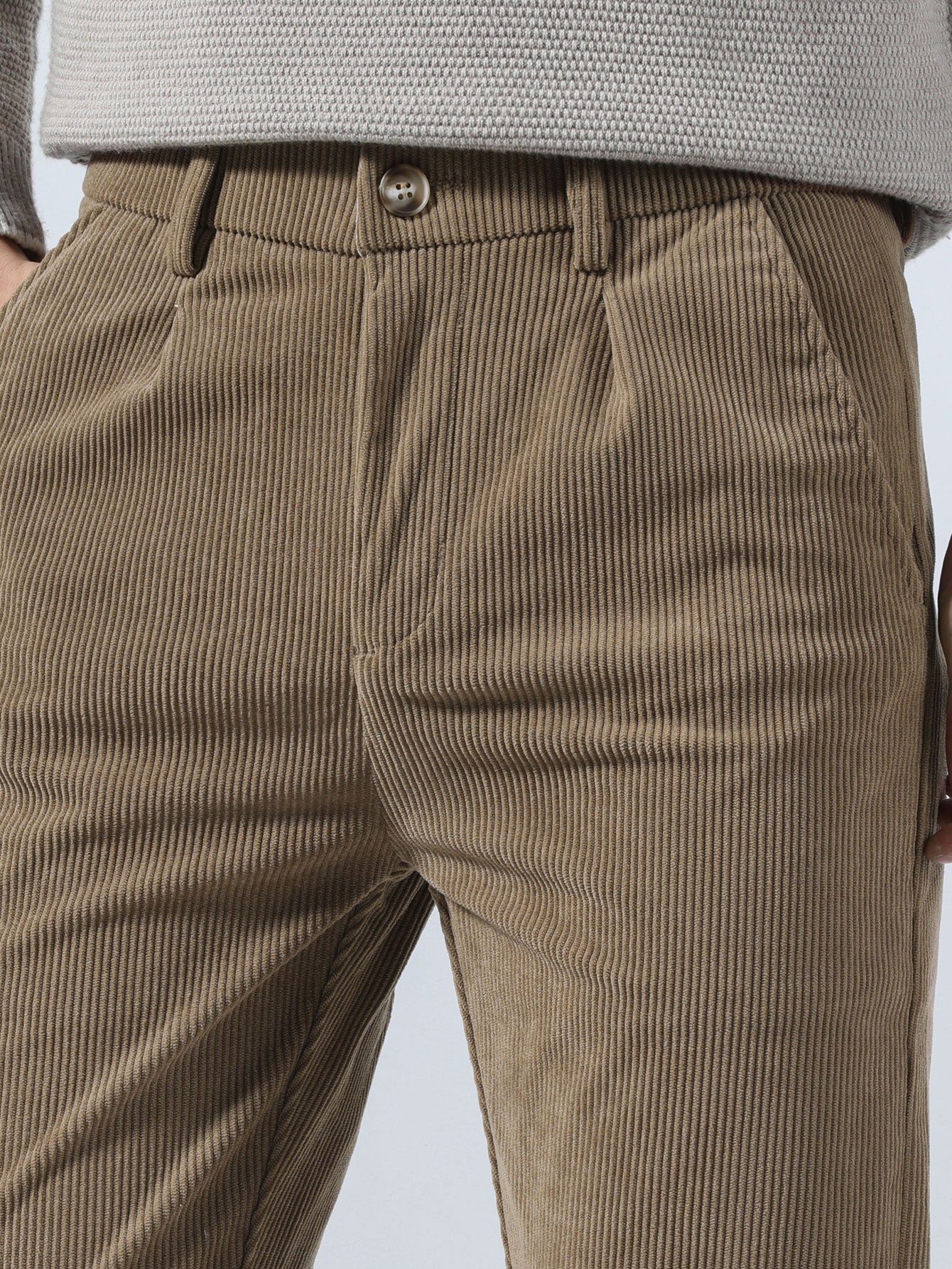 Slim Fit Corduroy Trousers