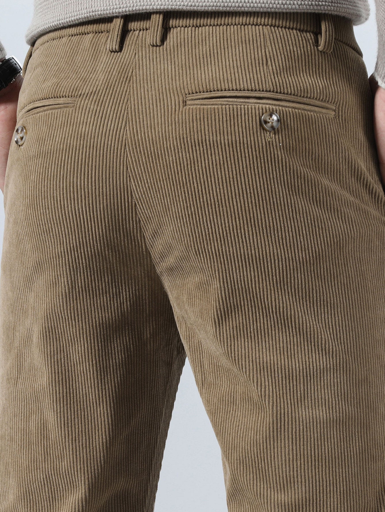 Slim Fit Corduroy Trousers