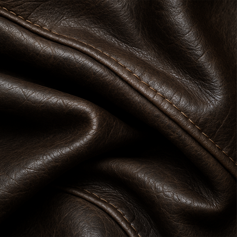 Men's Vintage Distressed PU Leather Double-breasted Short Coat MTA0429I0U