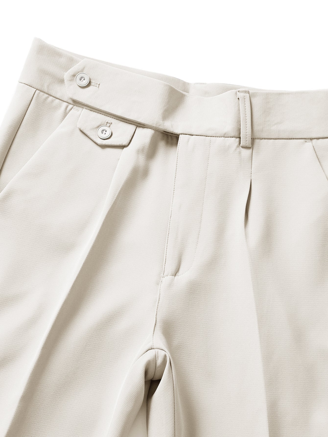 Slim Fit Tapered Cropped Trousers