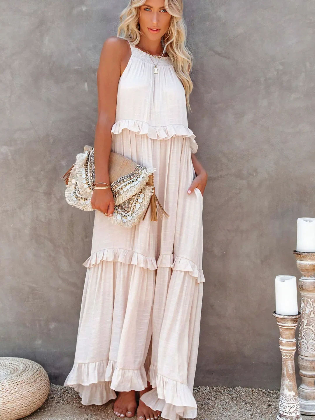 Mabel™ Ruffle Breeze Maxi Dress