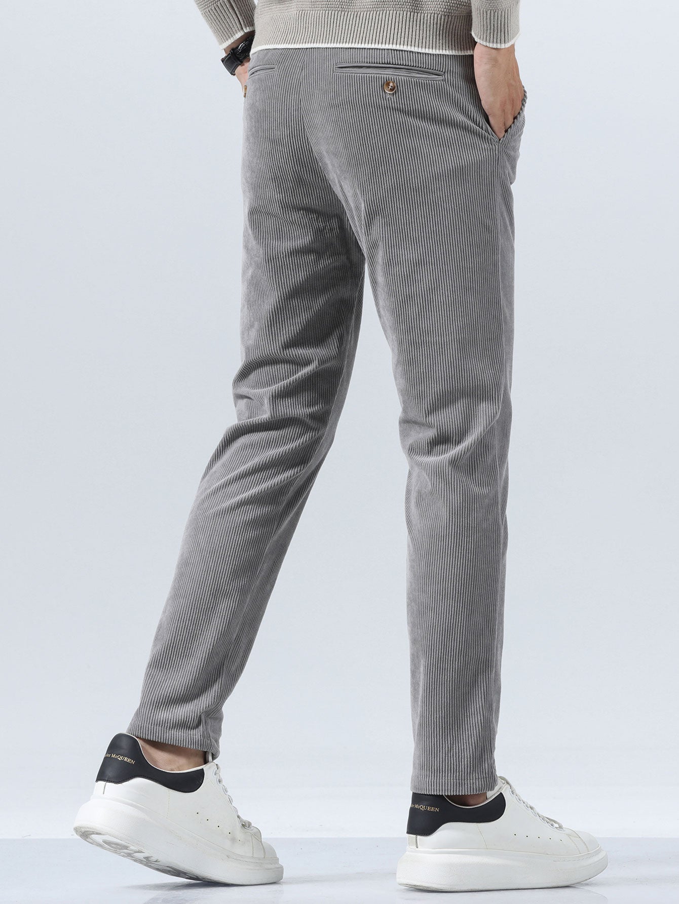 Slim Fit Corduroy Trousers