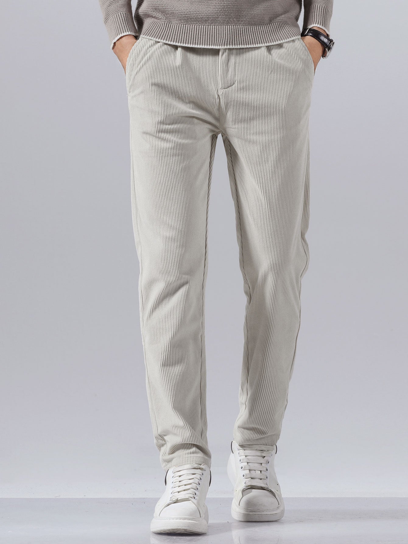 Slim Fit Corduroy Trousers