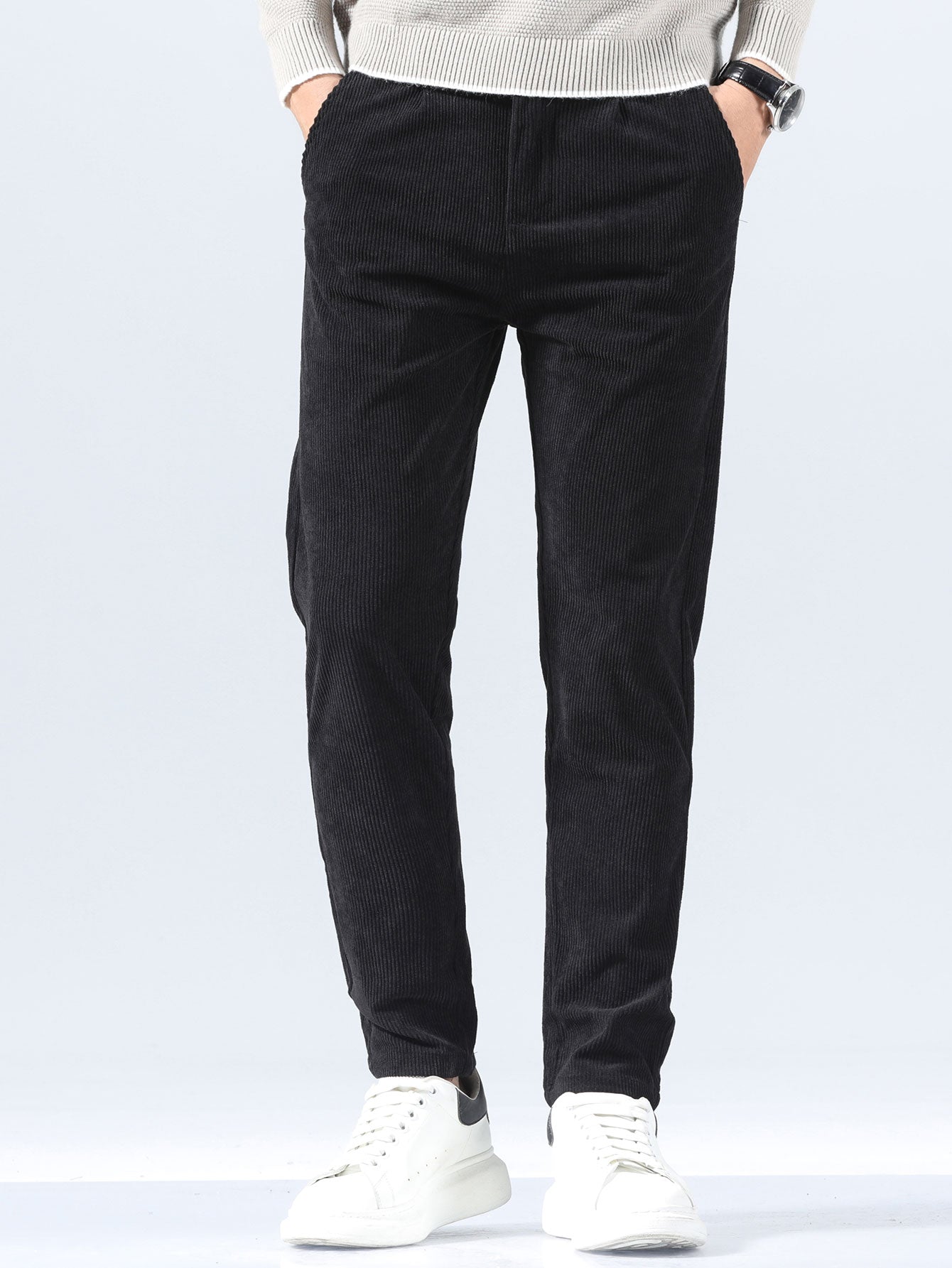 Slim Fit Corduroy Trousers