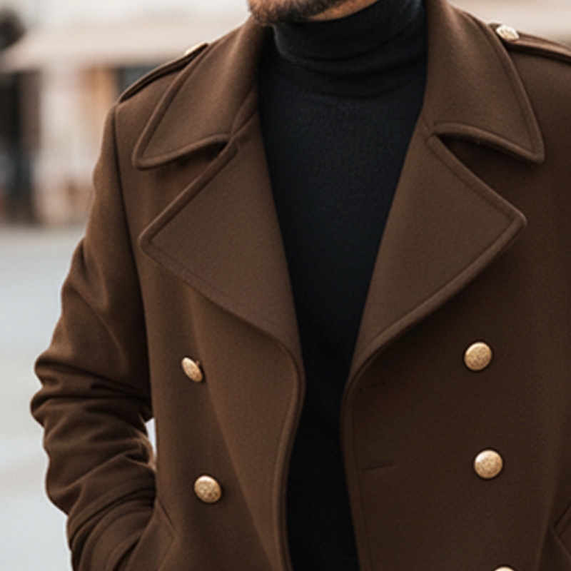 Men's Classic Business Double-breasted Coat MTA1932I8U