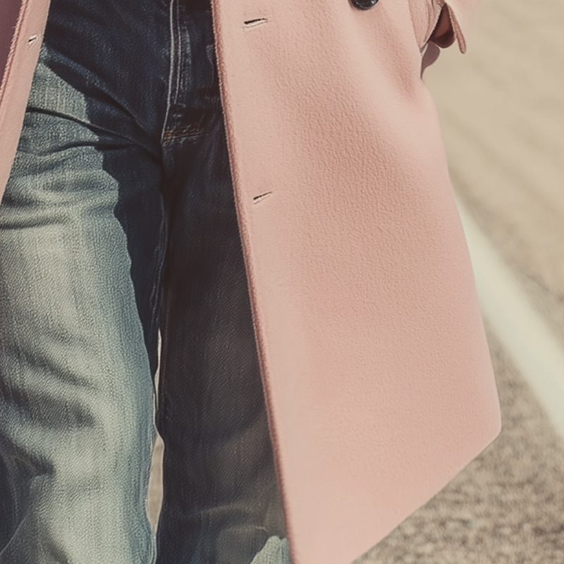 Men's Autumn And Winter Fashionable Simple Long Faux Wool Coat MTA1110I9P