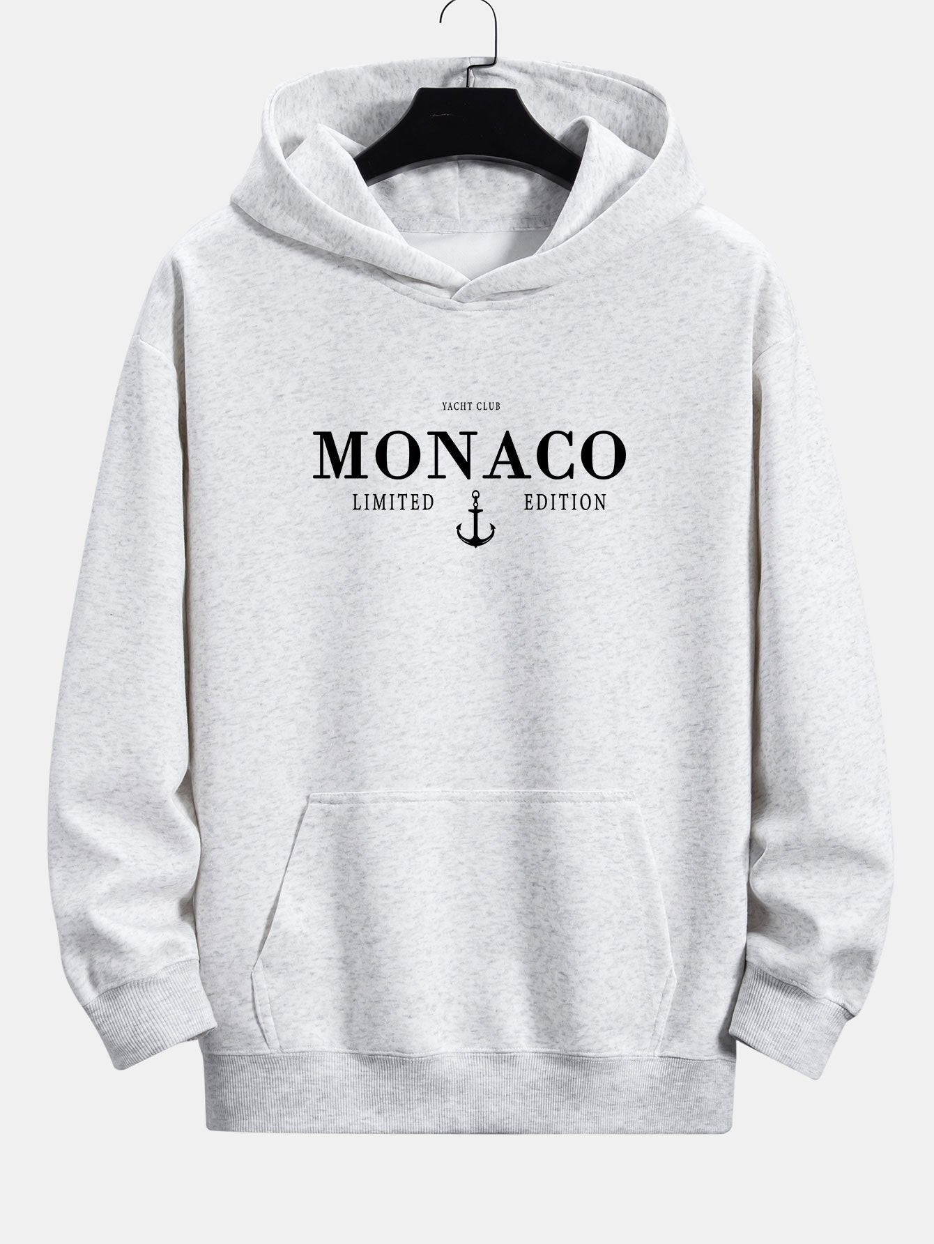Monaco Slogan Print Relax Fit Hoodie
