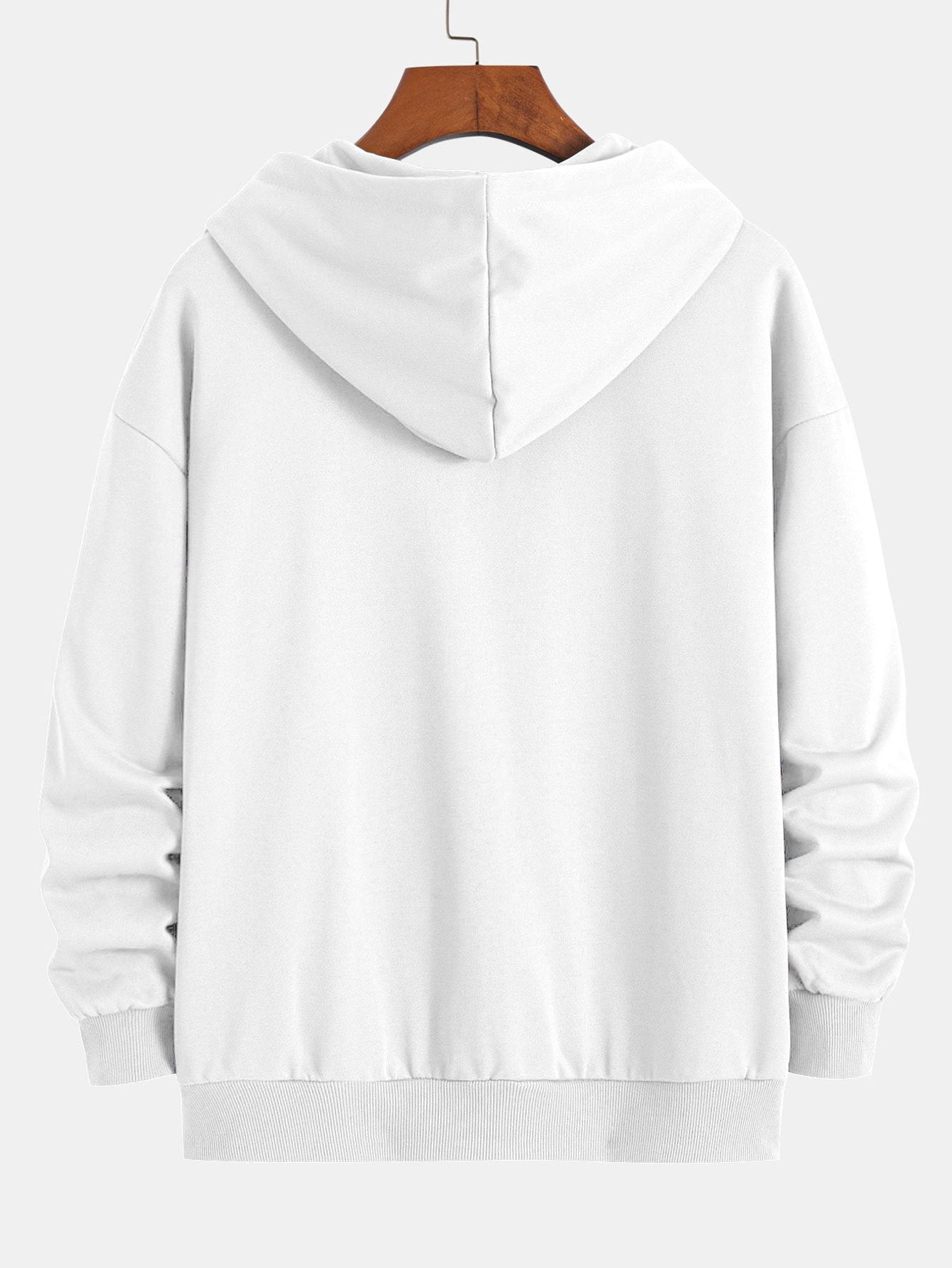 Basic Relax Fit Zip Hoodie