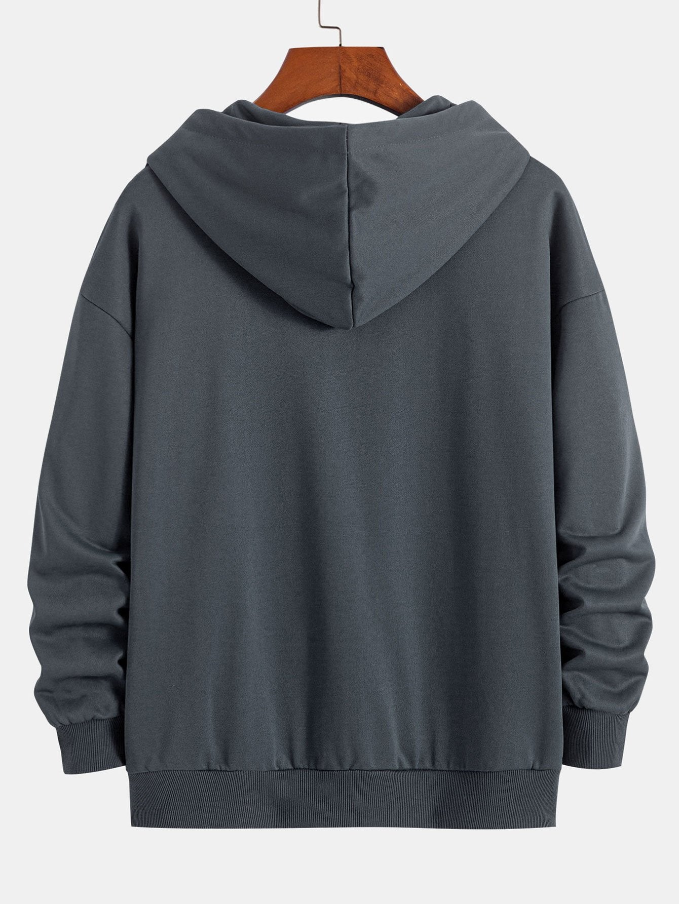 Basic Relax Fit Zip Hoodie