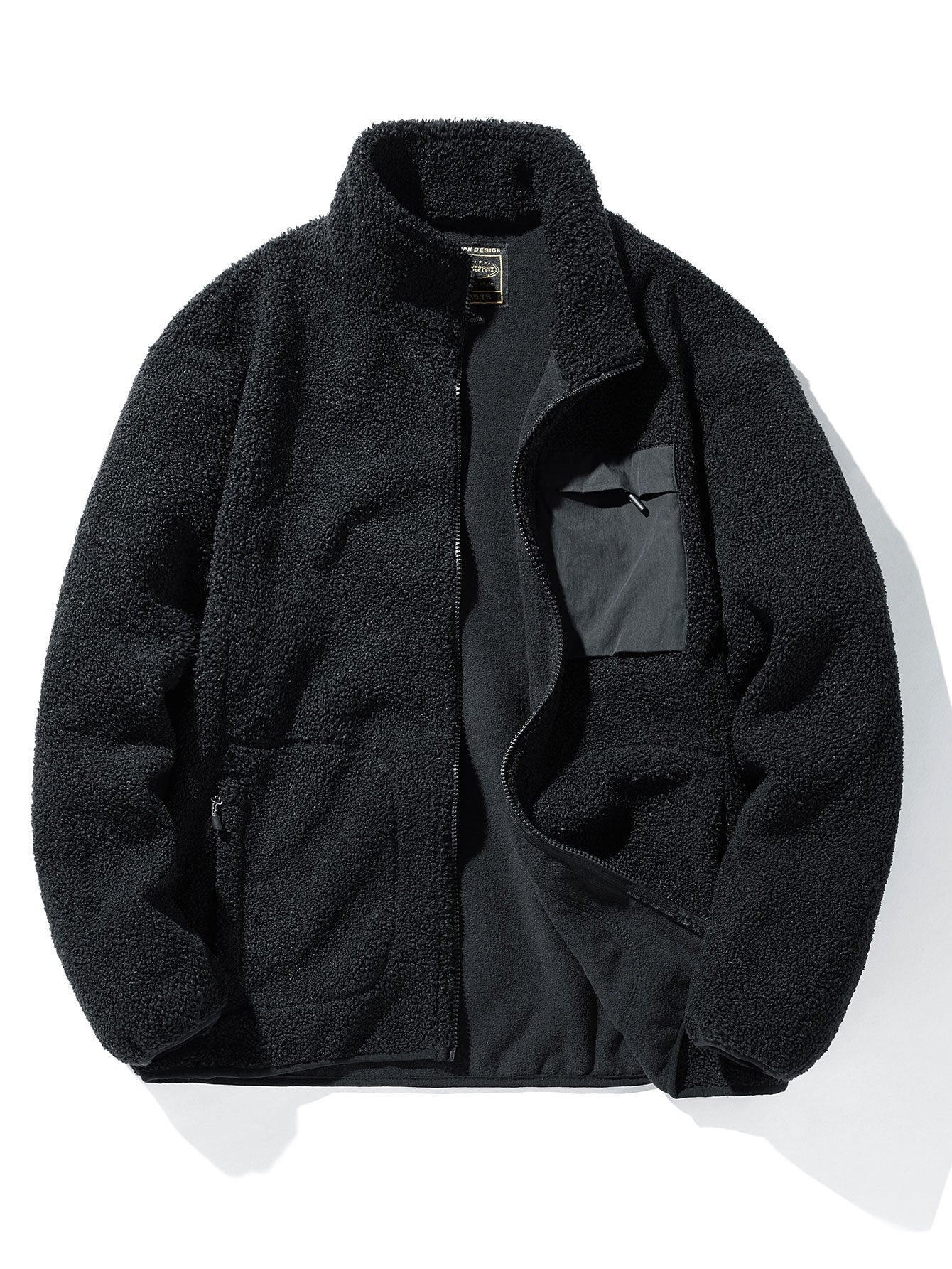 Teddy Fleece Zip Up Coat