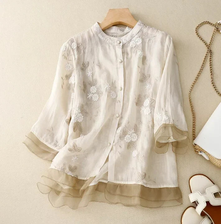 Tove™ Elegant Floral Blouse