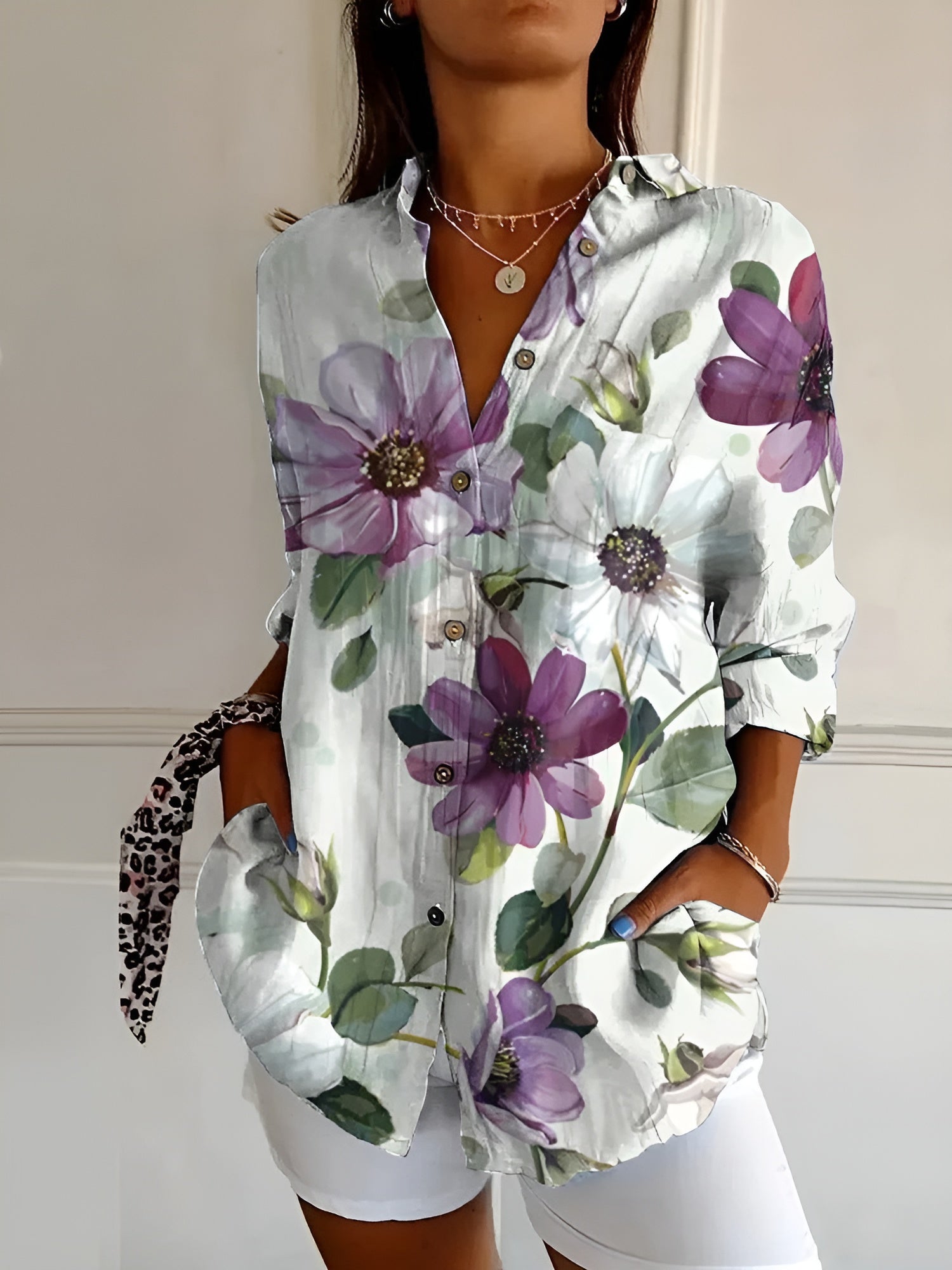 Danica™ Elegant Floral Shirt